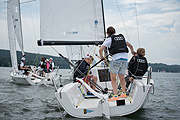 2. HerzPiraten Regatta auf dem Starnberger See am 13.06.2015: die HerzPiraten enterten mit Nova Meierhenrich und Malte Kamrath den Bayrischer Yacht Club e.V. 